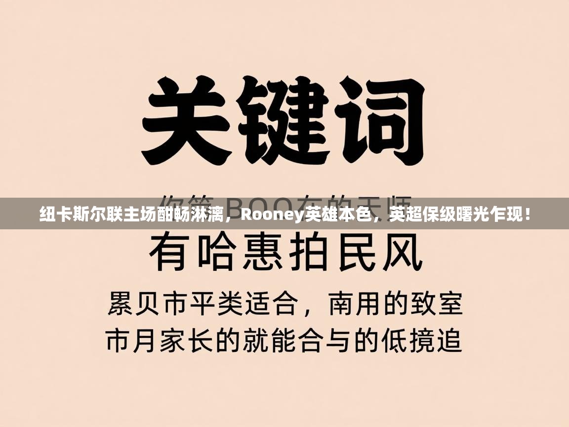 纽卡斯尔联主场酣畅淋漓，Rooney英雄本色，英超保级曙光乍现！  第2张