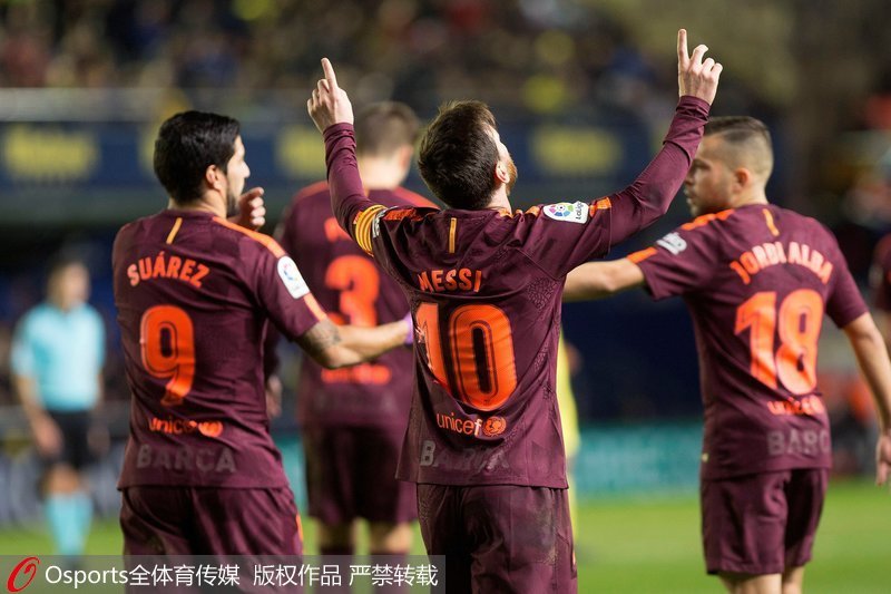 梅西连续斩获比利亚雷亚尔积木 梅西连续斩获比利亚雷亚尔积木